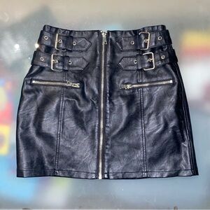 Top shop faux leather mini skirt